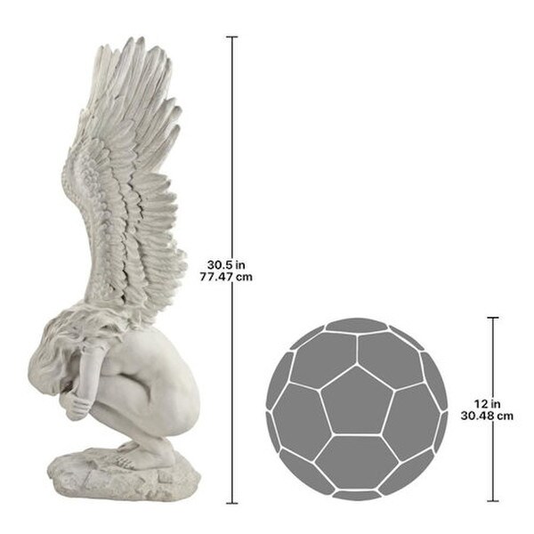Remembrance and Redemption Angel Statue Large Size Comparison